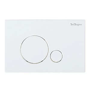 Унитаз подвесной BelBagno TRE BB8001CHR безободковый, с крышкой микролифт, с инсталляцией и белой кнопкой купить в интернет-магазине Sanbest