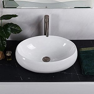 Раковина накладная BelBagno 50 BB1085 белая купить в интернет-магазине Sanbest