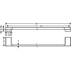 Полотенцедержатель Hansgrohe AddStoris 41747990 полированное золото купить в интернет-магазине сантехники Sanbest
