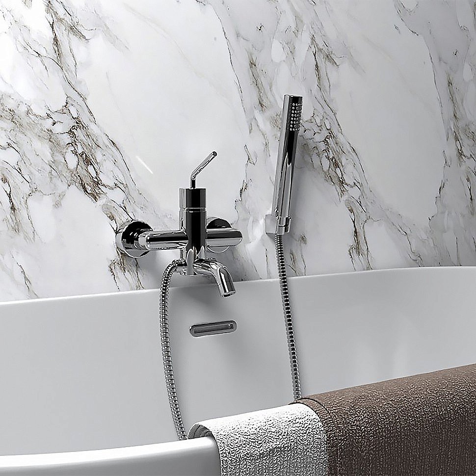 Смеситель для ванны PAINI Pixel 81CR100NEWKM хром купить в интернет-магазине сантехники Sanbest