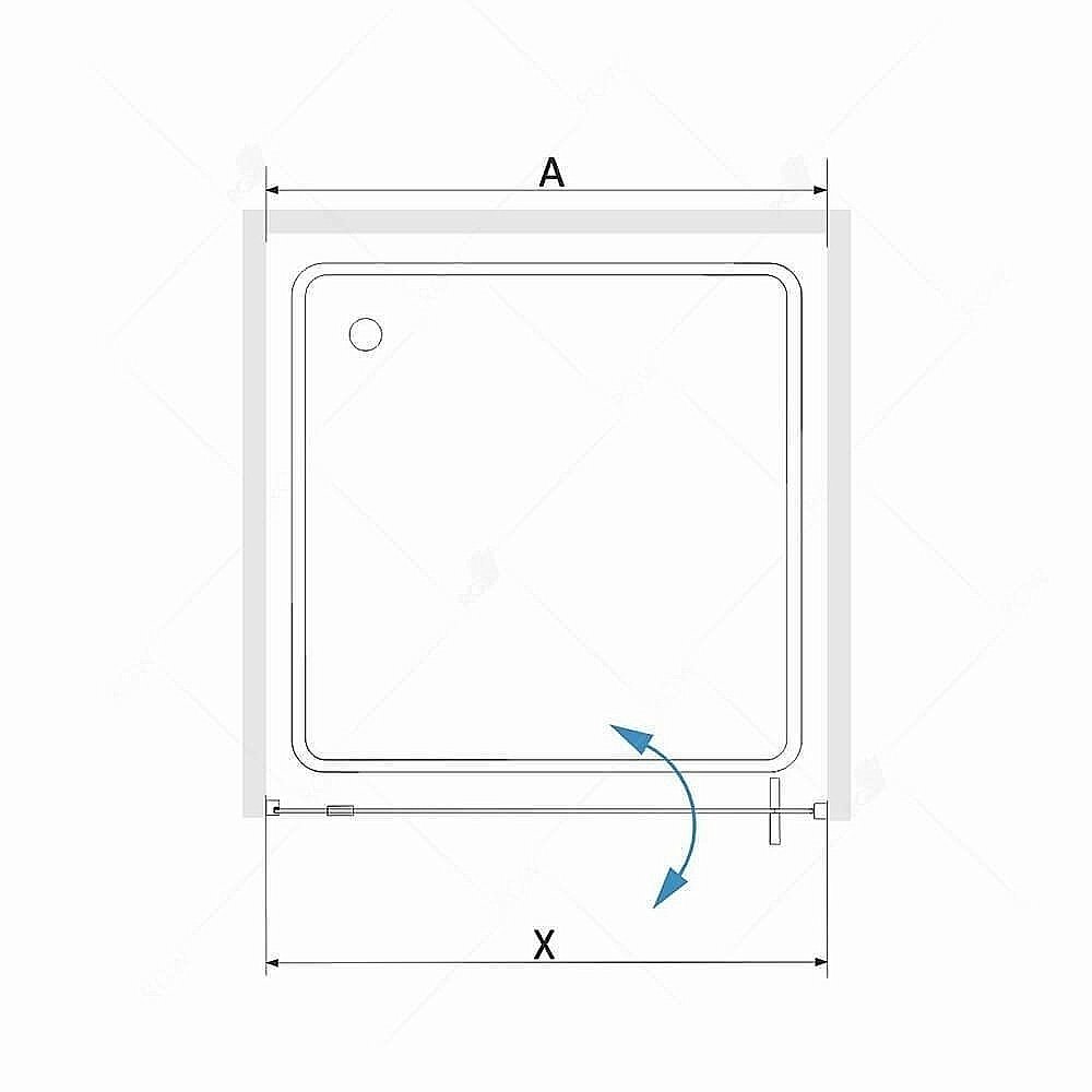Душевая дверь RGW Stilvoll SV-02B 90 купить в интернет-магазине Sanbest