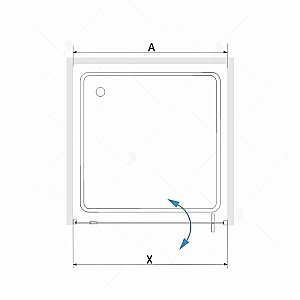 Душевая дверь RGW Stilvoll SV-02B 90 купить в интернет-магазине Sanbest
