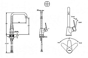 Смеситель для кухни Bravat ECO-D F793158C-1 купить в интернет-магазине сантехники Sanbest