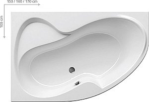 Ванна акриловая Ravak Rosa II 160х105 купить в интернет-магазине Sanbest