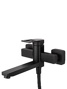 Смеситель для ванны с душем WONZON & WOGHAND FRAME, Черный матовый (WW-88639010-MB) купить в интернет-магазине сантехники Sanbest
