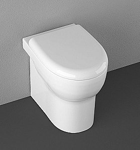 Унитаз приставной Isvea Absolute 10AB10002SV белый, безободковый купить в интернет-магазине Sanbest