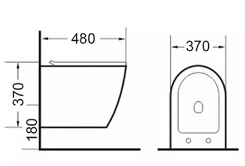 Унитаз подвесной Timo Kulo TK-403 безободковый, с крышкой микролифт купить в интернет-магазине Sanbest