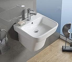 Раковина подвесная Ceramalux N 50,5 NB164 белая купить в интернет-магазине Sanbest