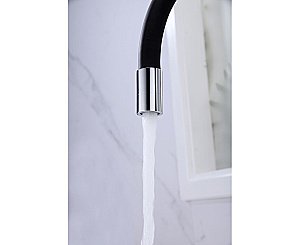 Смеситель для кухни Paulmark Salix Sa213419-CR хром/черный купить в интернет-магазине сантехники Sanbest