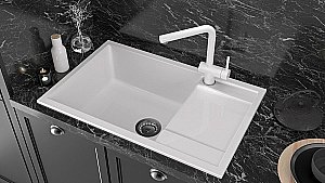 Мойка кухонная Paulmark Verlass PM317850-WH купить в интернет-магазине сантехники Sanbest