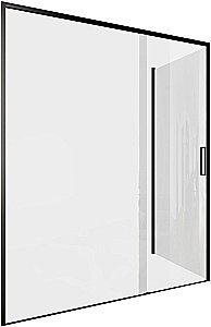 Душевой уголок Aquanet Pleasure Evo 346124 110x100 стекло прозрачное/профиль черный купить в интернет-магазине Sanbest