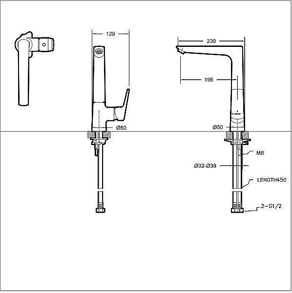 Смеситель для кухни BRAVAT Real F7121179CP-2-RUS купить в интернет-магазине сантехники Sanbest