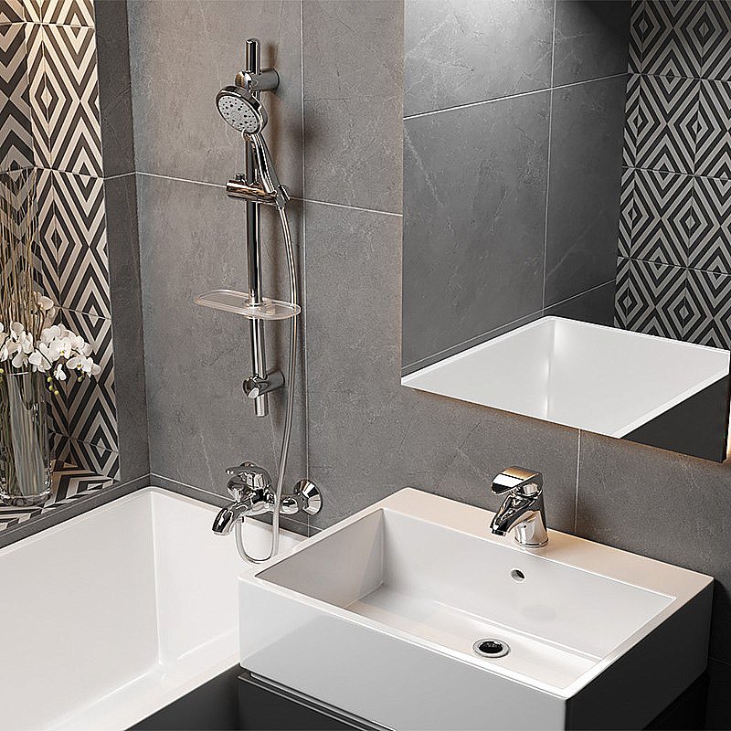 Смеситель для раковины PAINI Smile 39CR205CAKM хром купить в интернет-магазине сантехники Sanbest