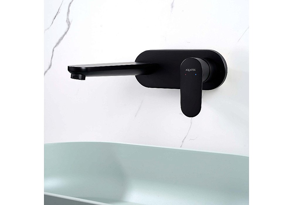 Смеситель для раковины Aquatek Ника AQ1813MB черный матовый купить в интернет-магазине сантехники Sanbest