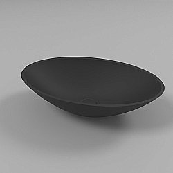 Раковина накладная WhiteCross Aquamarine 56 0715.056035.201 черная матовая купить в интернет-магазине Sanbest