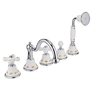 Смеситель для ванны на 5 отв. Migliore Provance ML.PRO-8880 хром купить в интернет-магазине сантехники Sanbest