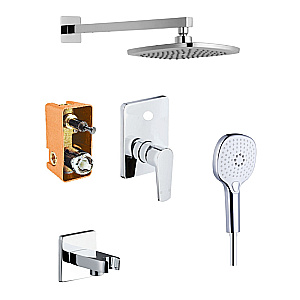 Душевая система Azario TREYA AZ-15680721 хром купить в интернет-магазине сантехники Sanbest