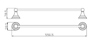 Полотенцедержатель Rav-Slezak MORAVA MKA0701/55 купить в интернет-магазине сантехники Sanbest