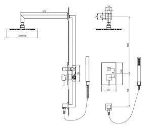 Душевая система RGW Shower Panels SP-53 купить в интернет-магазине сантехники Sanbest