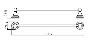 Полотенцедержатель Rav-Slezak MORAVA MKA0701/55 купить в интернет-магазине сантехники Sanbest