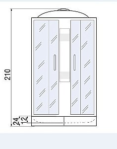 Душевая кабина River Nara 24 80x80 МТ купить в интернет-магазине Sanbest