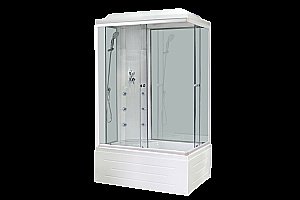 Душевая кабина Royal Bath RB8100BP3-WT 100x80 профиль белый/стекло прозрачное купить в интернет-магазине Sanbest