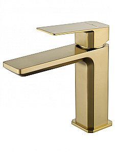 Смеситель для раковины WONZON & WOGHAND DIAMOND, Брашированное золото (WW-88139011-BG) купить в интернет-магазине сантехники Sanbest