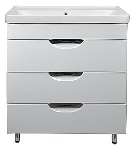 Тумба с раковиной Loranto Стиль Соло CS00070756 70/3 Н белая для ванной в интернет-магазине Sanbest