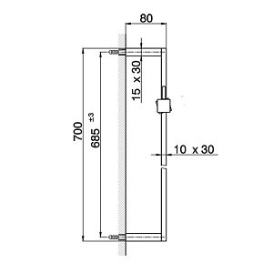 Душевая штанга Cisal SHOWER DS01209040 черный матовый купить в интернет-магазине сантехники Sanbest