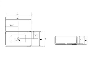 Раковина накладная ABBER Rechteck AC2207MB черная матовая купить в интернет-магазине Sanbest