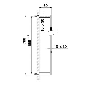 Душевая штанга Cisal SHOWER DS01209040 черный матовый купить в интернет-магазине сантехники Sanbest