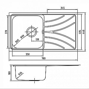 Кухонная мойка Iddis Arro ARR78SDi77 купить в интернет-магазине сантехники Sanbest