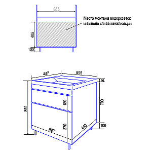 Инсталляция для унитаза Azario AZ-8010-1000 купить в интернет-магазине сантехники Sanbest