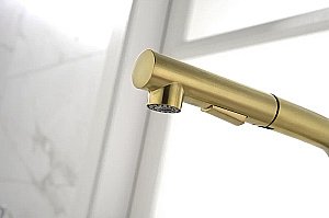 Смеситель для кухни Paulmark Neo Ne214419-LG  светлое золото купить в интернет-магазине сантехники Sanbest