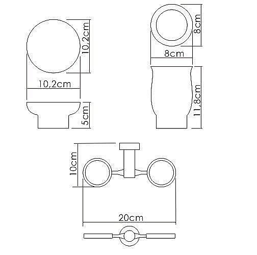 Держатель стакана и мыльницы WasserKRAFT K-24126 купить в интернет-магазине сантехники Sanbest
