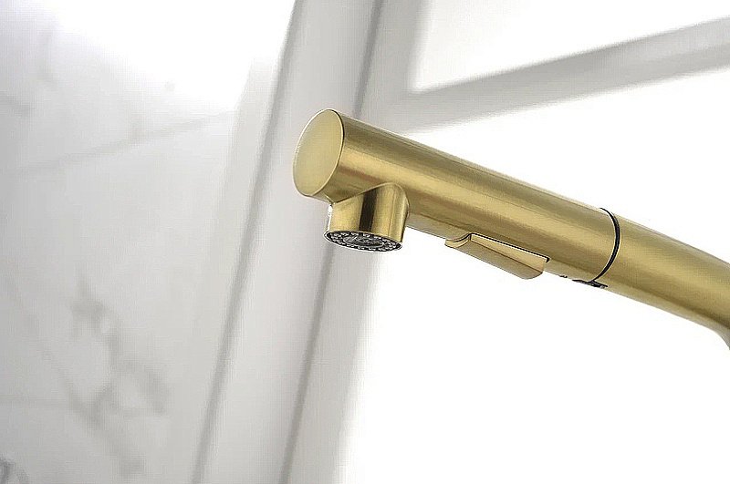 Смеситель для кухни Paulmark Neo Ne214419-LG  светлое золото купить в интернет-магазине сантехники Sanbest