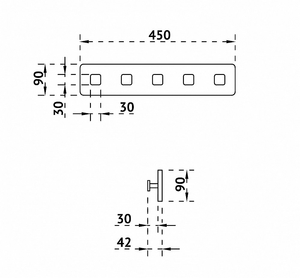 Вешалка Abber STEIN AS1650MB черная матовая купить в интернет-магазине сантехники Sanbest