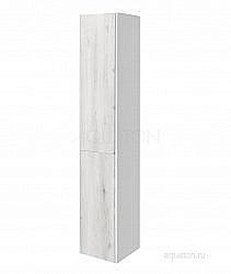 Пенал Акватон Сакура белый/светлое дерево для ванной в интернет-магазине сантехники Sanbest