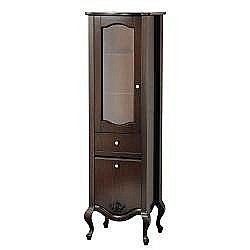 Пенал-витрина Migliore Impero 49 Noce левый купить в интернет-магазине сантехники Sanbest