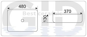 Раковина GID Mnc600 купить в интернет-магазине Sanbest