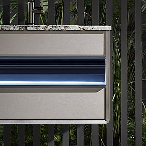 Тумба с раковиной Black&White Gravity V-2432 170 серая для ванной в интернет-магазине Sanbest