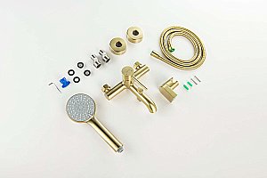 Смеситель для ванны Aquatek Европа AQ1349BG золото шлифованное купить в интернет-магазине сантехники Sanbest