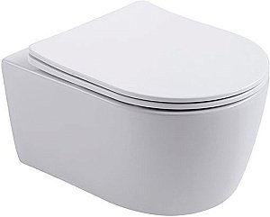 Унитаз подвесной Aquanet Smart Rimless LX-1106 с крышкой микролифт, безободковый купить в интернет-магазине Sanbest