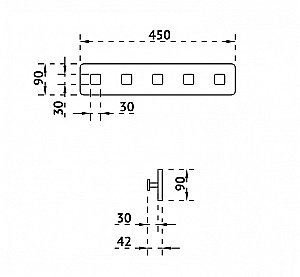 Вешалка Abber STEIN AS1650MB черная матовая купить в интернет-магазине сантехники Sanbest