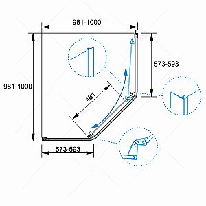 Душевая система RGW Shower Panels SP-6143-01 50140801-01 хром купить в интернет-магазине сантехники Sanbest