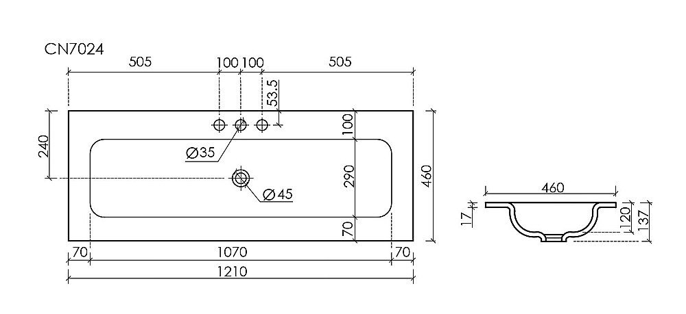 Раковина Ceramica Nova Grace CN7024MB черный матовый купить в интернет-магазине Sanbest