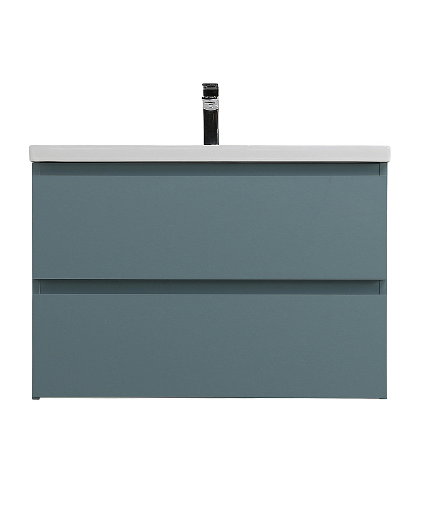 Тумба с раковиной BelBagno 75 KRAFT-750-2C-SO-AO+CZR-8070-75 голубая матовая для ванной в интернет-магазине Sanbest
