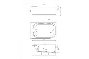 Гидромассажная ванна Royal Bath Norway De Luxe 180x120 купить в интернет-магазине Sanbest