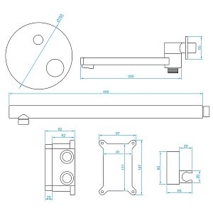 Душевая система RGW Shower Panels SP-55 51140855-01 хром купить в интернет-магазине сантехники Sanbest