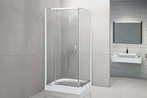 Душевой угол Royal Bath HPV RB90HPV-T 90х90 прозрачное стекло/профиль белый купить в интернет-магазине Sanbest